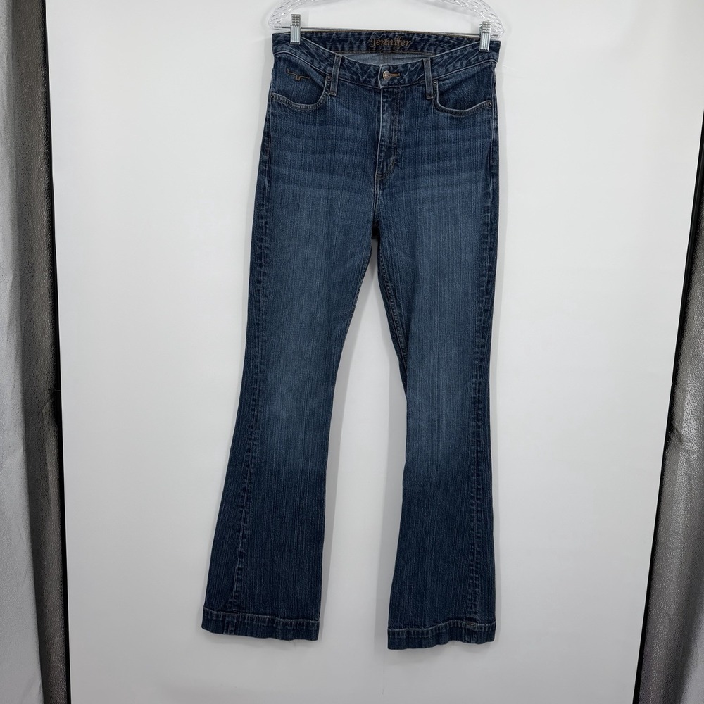 Kimes Ranch Jennifer Jeans Womens Size 10 Long Blue Boot Cut USA Made Western